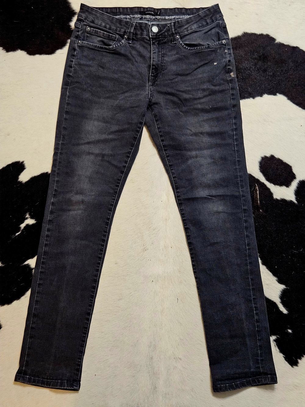 Tahari Slim Men Jeans in Washed Black Sz 34